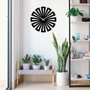Wallity Enzoclock - S003 Reloj de Pared Decorativo de Metal Negro